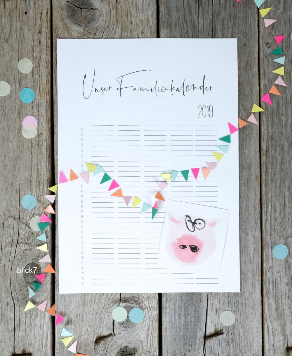Familienkalender Zum Ausdrucken Kostenlos