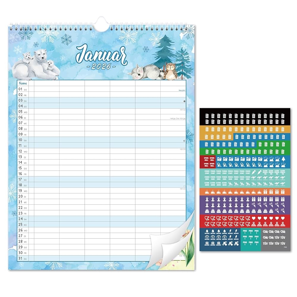 Familienplaner 2026 Familienkalender 2026 6 Spalten Kalender 2026 Familienplaner Januar Dezember 2026 Aquarelliertes Tiermotiv 33cm 44cm Geeignet F r Haus B ro Und Schule Amazon de B robedarf Schreibwaren Familienplaner 2026 Familienkalender 2026 6 Spalten Kalender 2026 Familienplaner Januar Dezember 2026 Aquarelliertes Tiermotiv 33cm 44cm Geeignet F r Haus B ro Und Schule Amazon de B robedarf Schreibwaren