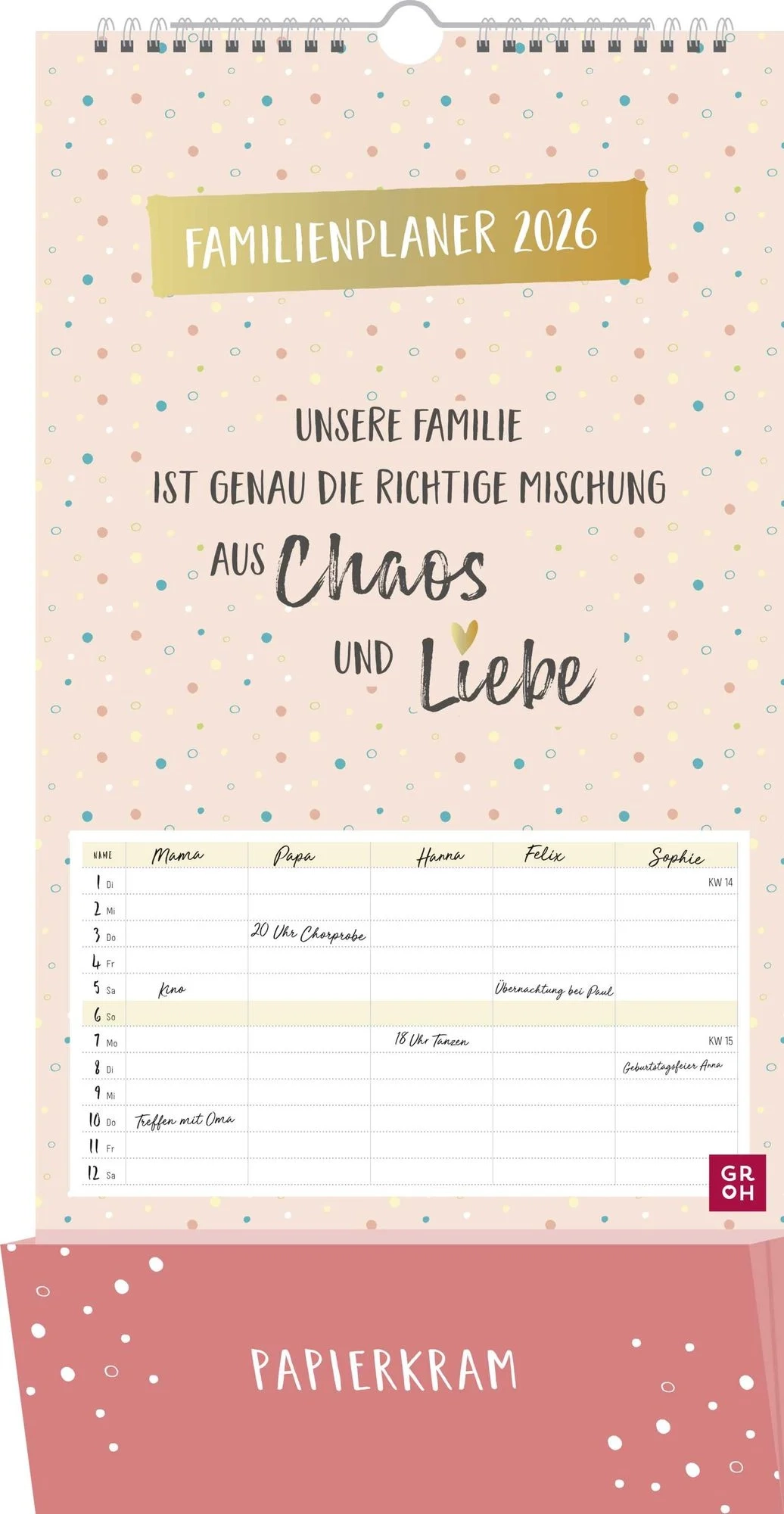 Familienkalender Zum Aufhängen