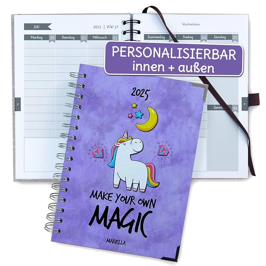 FEENSTAUB Individueller Terminkalender Personalisierbares Cover Kalender Selbst Gestalten Mit Vielen Extras Taschenkalender 2025 Amazon de B robedarf Schreibwaren