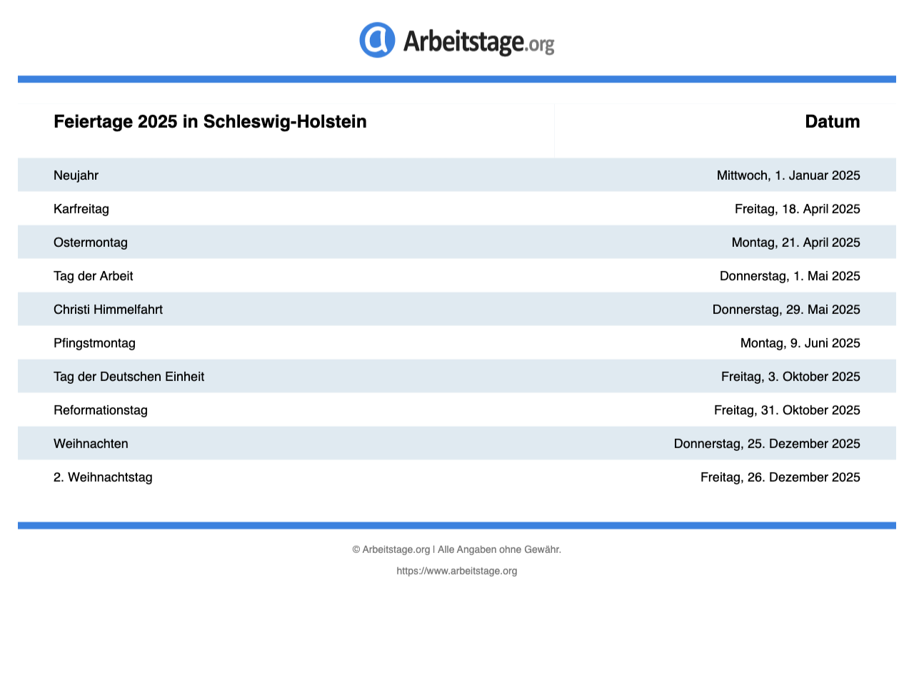 Kalender 2025 Feiertage Deutschland