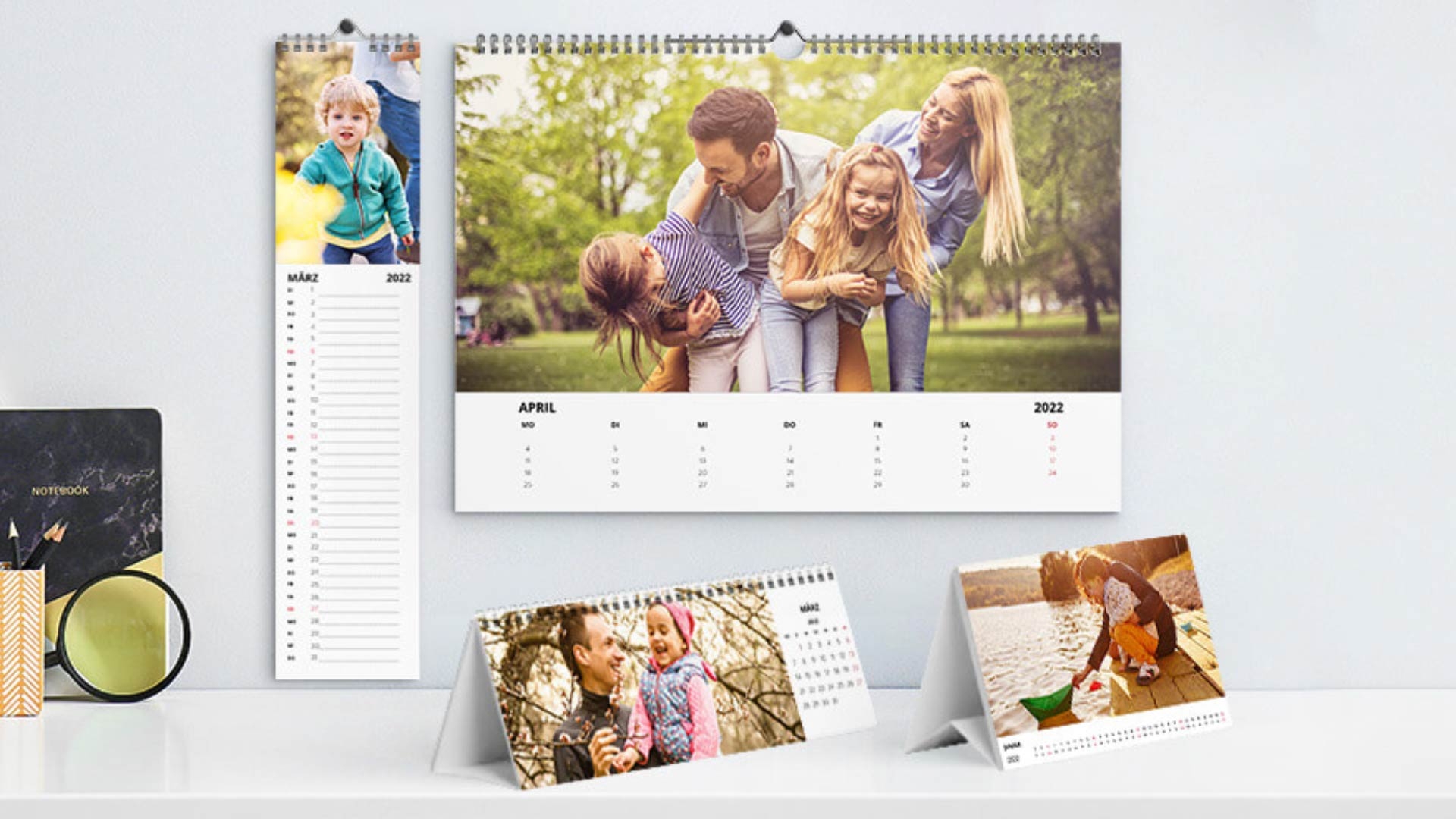 Fotokalender Design Viele Bilder