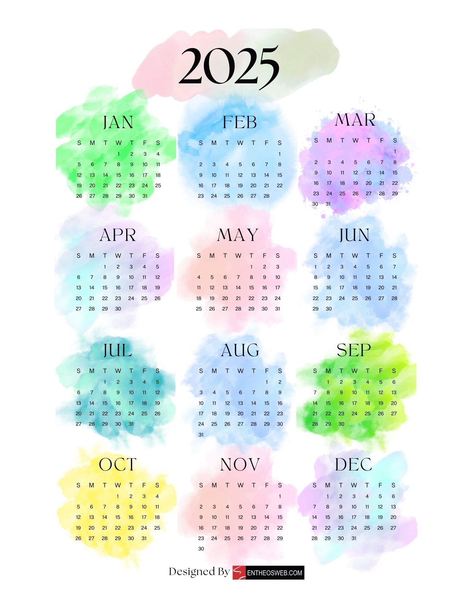Kalender 2025 Kostenlos Downloaden