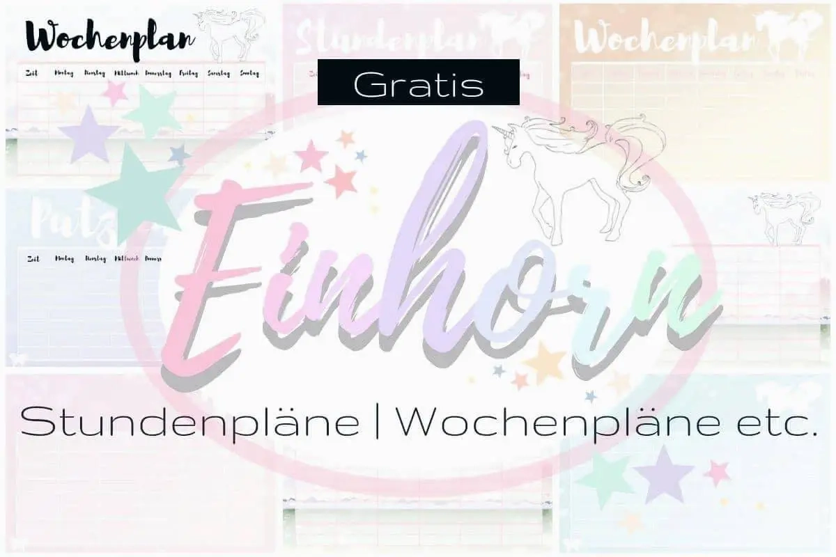 Stundenplan Zum Ausdrucken Kostenlos Einhorn Provincial