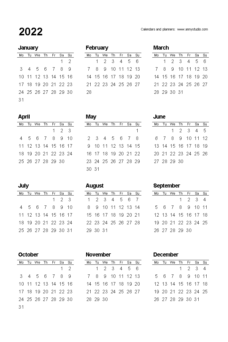 Free Printable Calendars And Planners For 2024 And Past Years