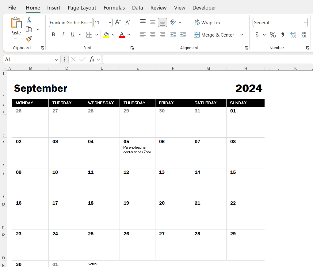 Free Printable Excel Calendar Templates For Fast Scheduling MyExcelOnline