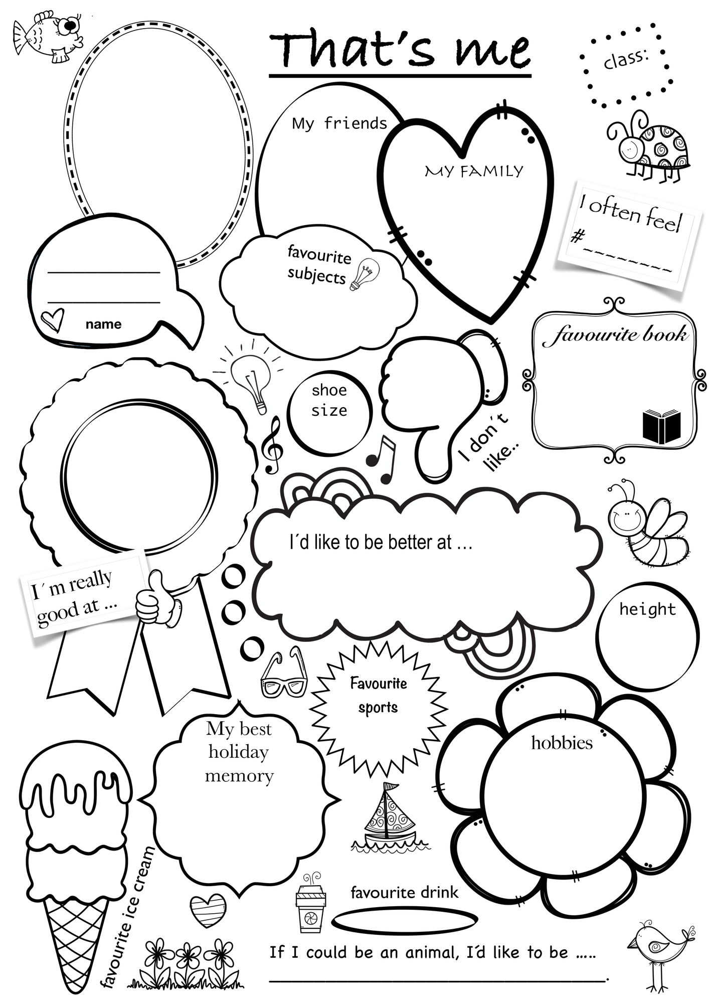 FREEBIE All About Me Kostenlose Arbeitsbl tter Englisch Unterrichtsmaterial In Den F chern Englisch Fach bergreifendes