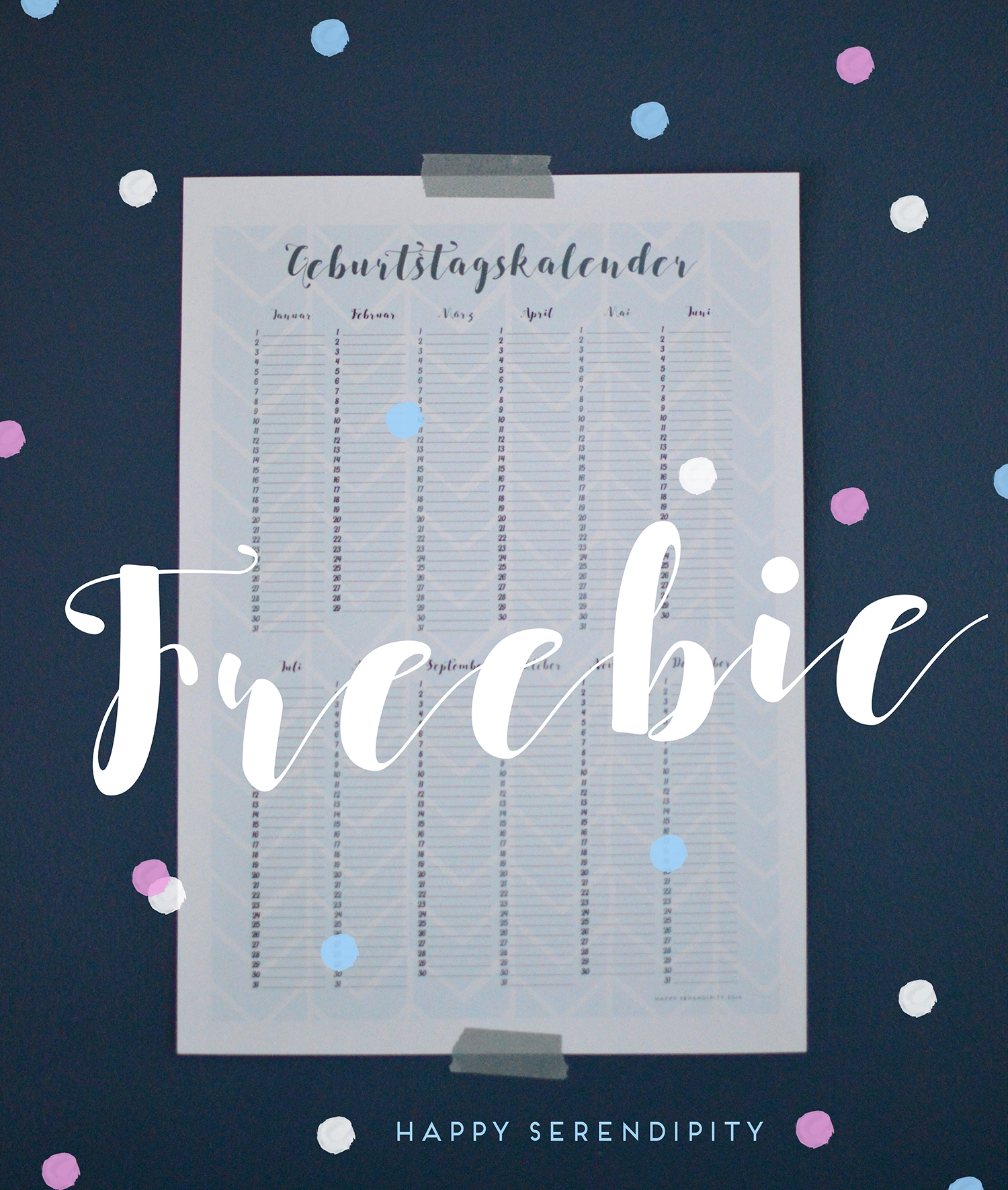 Wand Geburstagskalender Zum Ausdrucken