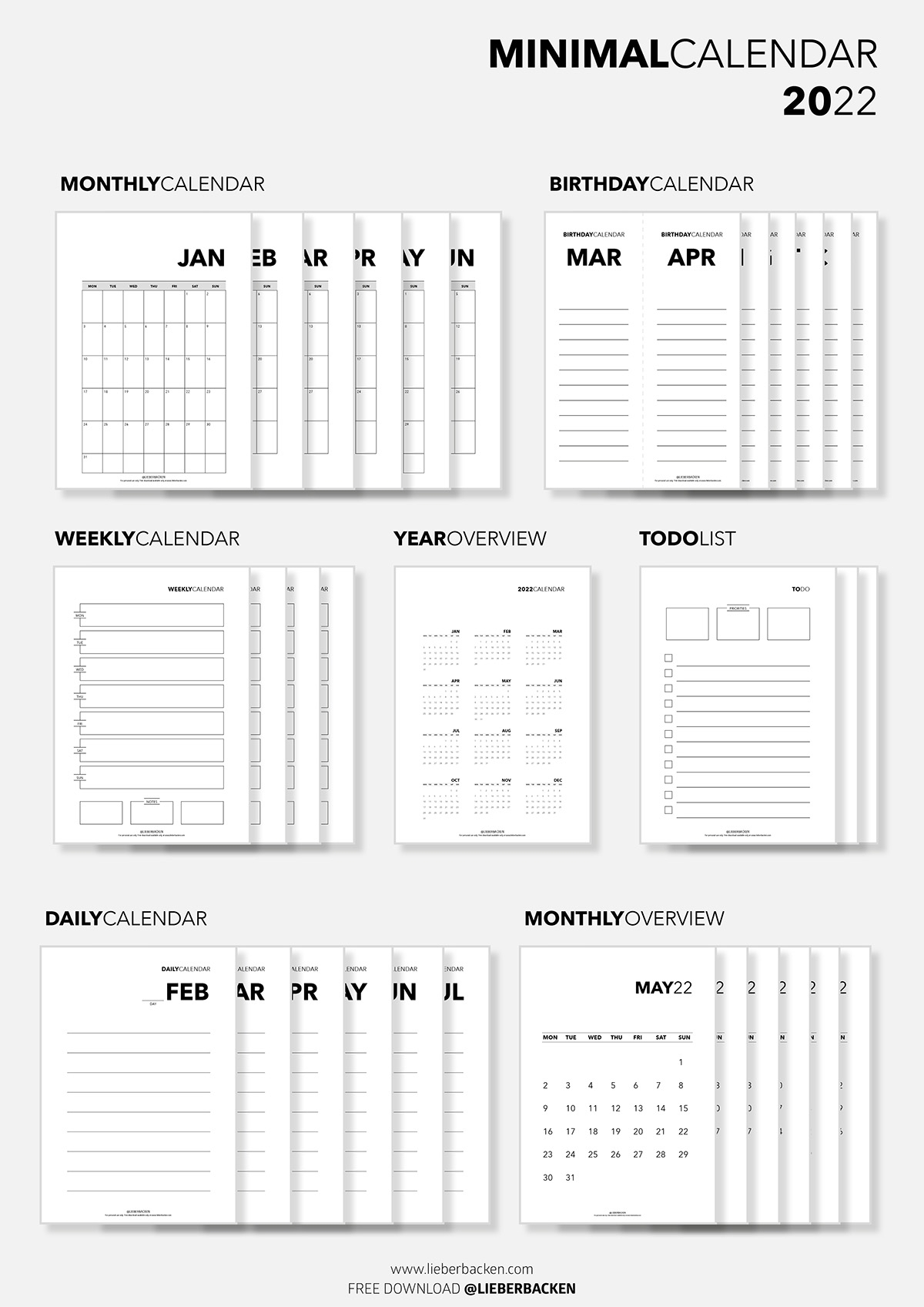 Kalender 22 Zum Ausdrucken Kostenlos