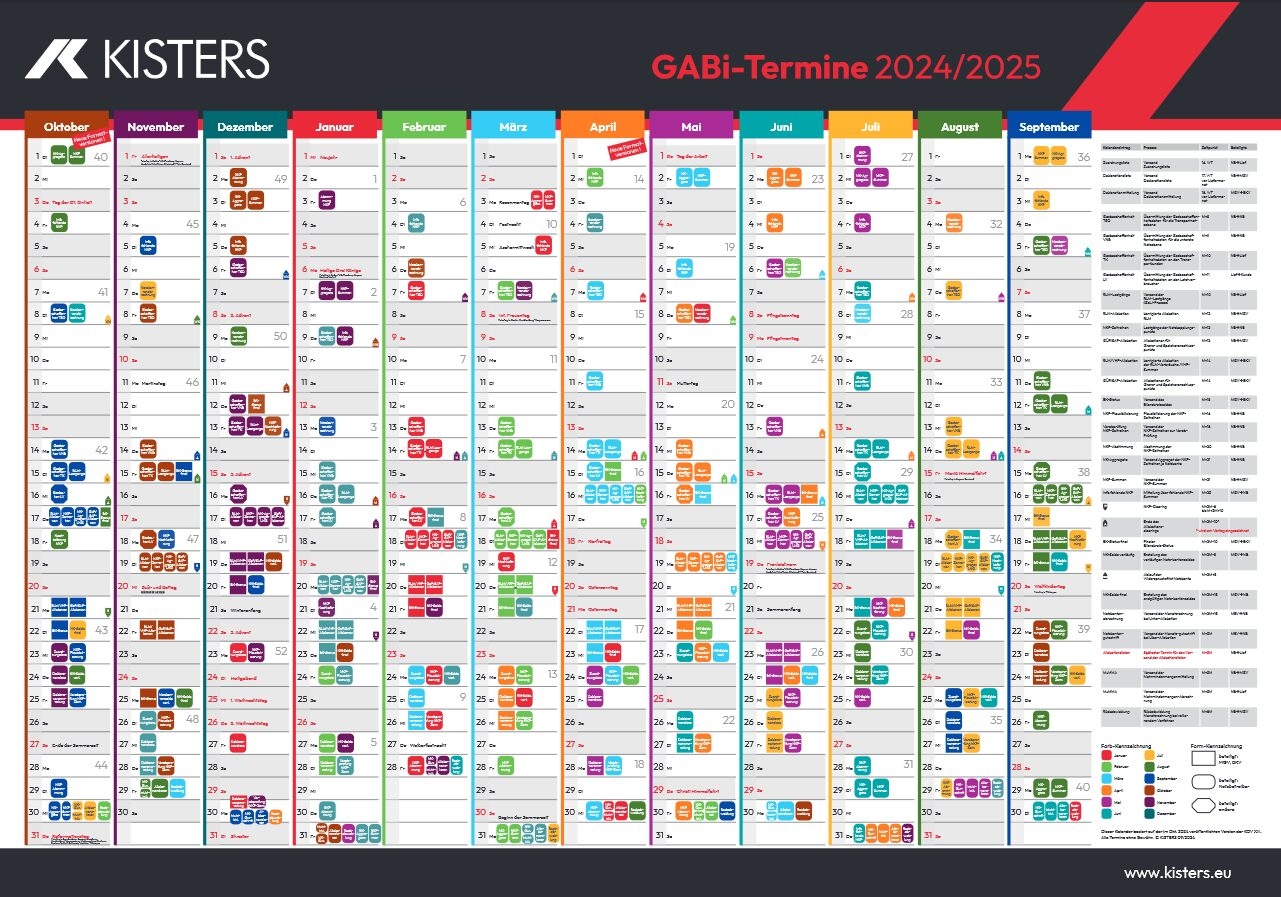 GABi Und MaBiS Kalender 2025 Jetzt Verf gbar KISTERS