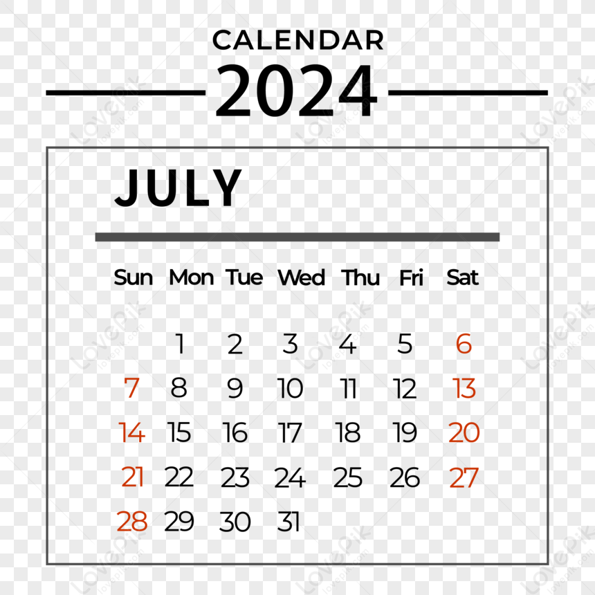 Kalender. Juli 25