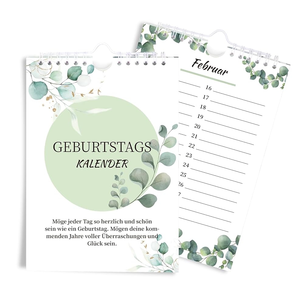 Geburtstagskalender A5 Immerw hrender Jahresunabh ngiger Kalender Ohne Wochentage Eleganter Wandkalender F r Geburtstage Jahrestage Perfekt F r Wanddekoration Und Geschenke Amazon de B robedarf Schreibwaren