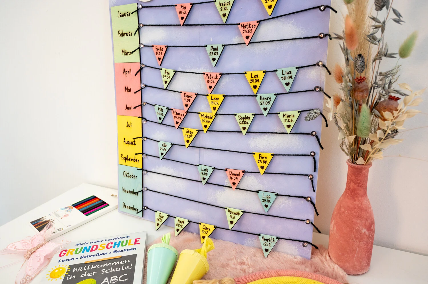 Geburtstagskalender F r Die Schule Oder Den Kindergarten Basteln Mr Beam Lasers