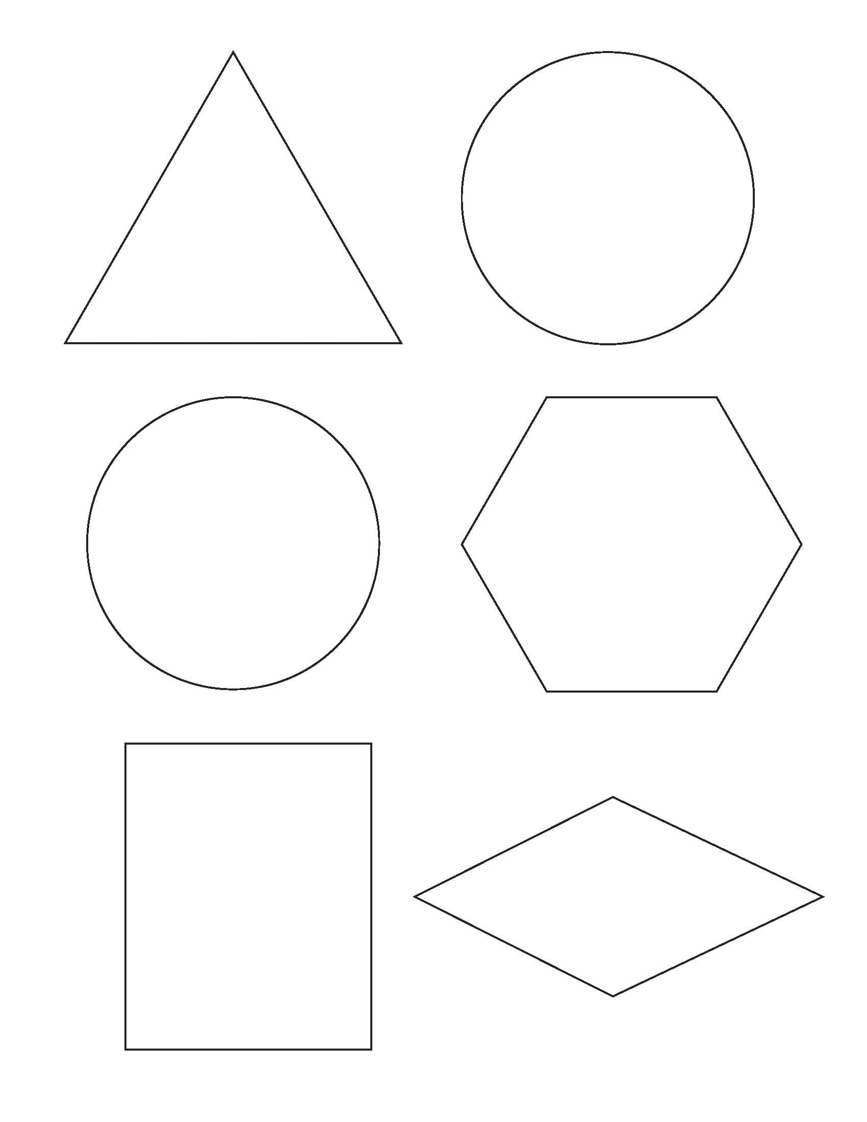 Geometrische Formen Ausmalbilder F r Kinder Kostenlos Ausdrucken