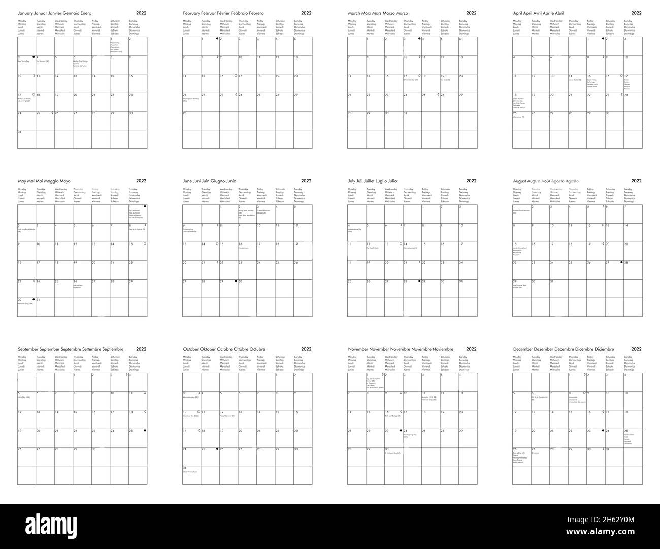 Kalender MIT Feiertagen Deutschland