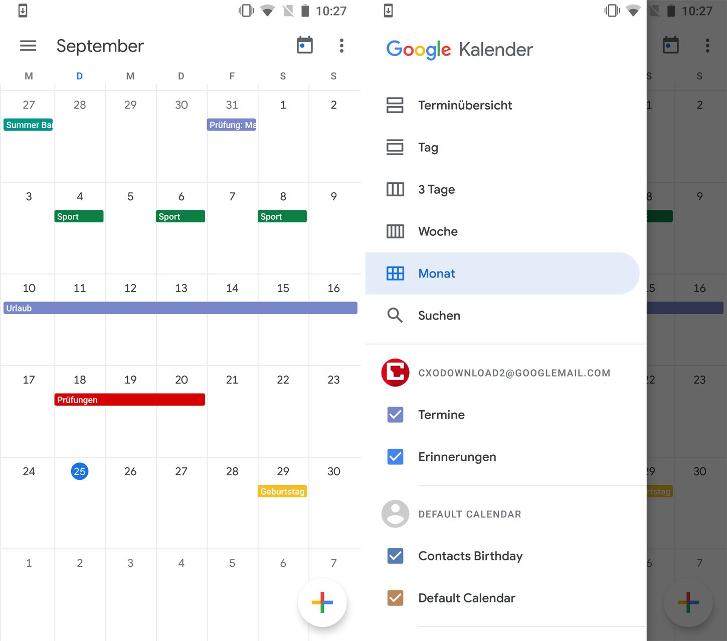 Google Kalender App