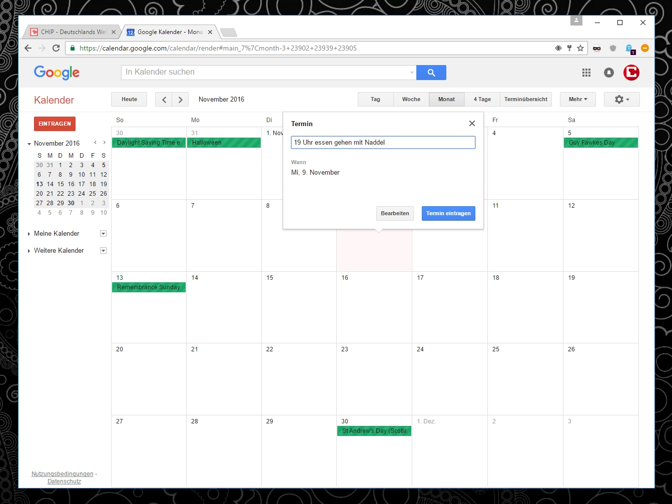 Google Kalender Deutsch
