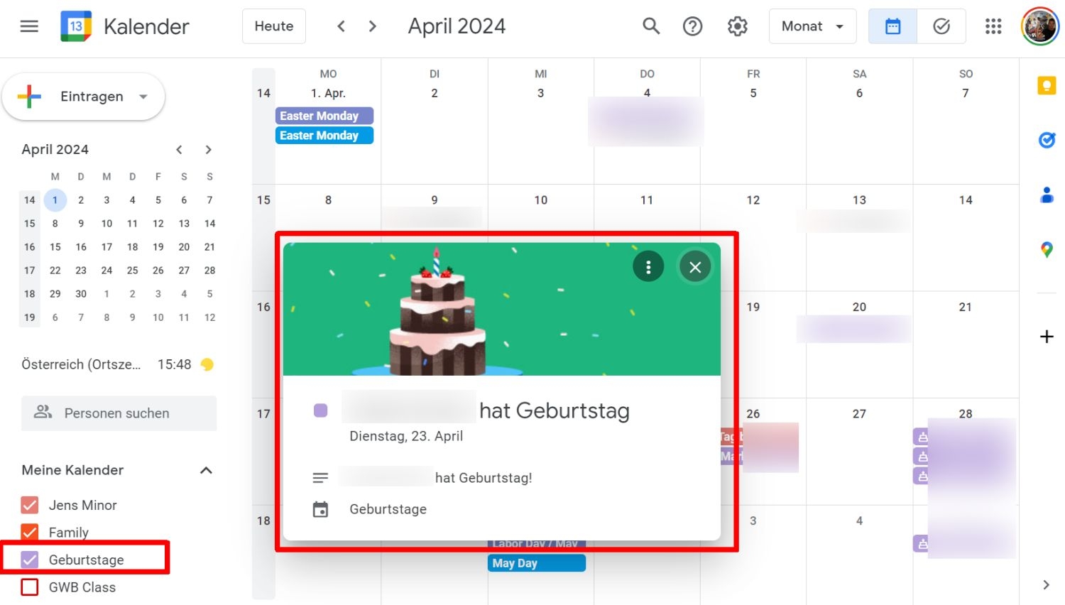 Google Kalender So K nnt Ihr Die Geburtstage Eurer Kontakte Anzeigen Abhilfe F r Verschwundene Eintr ge