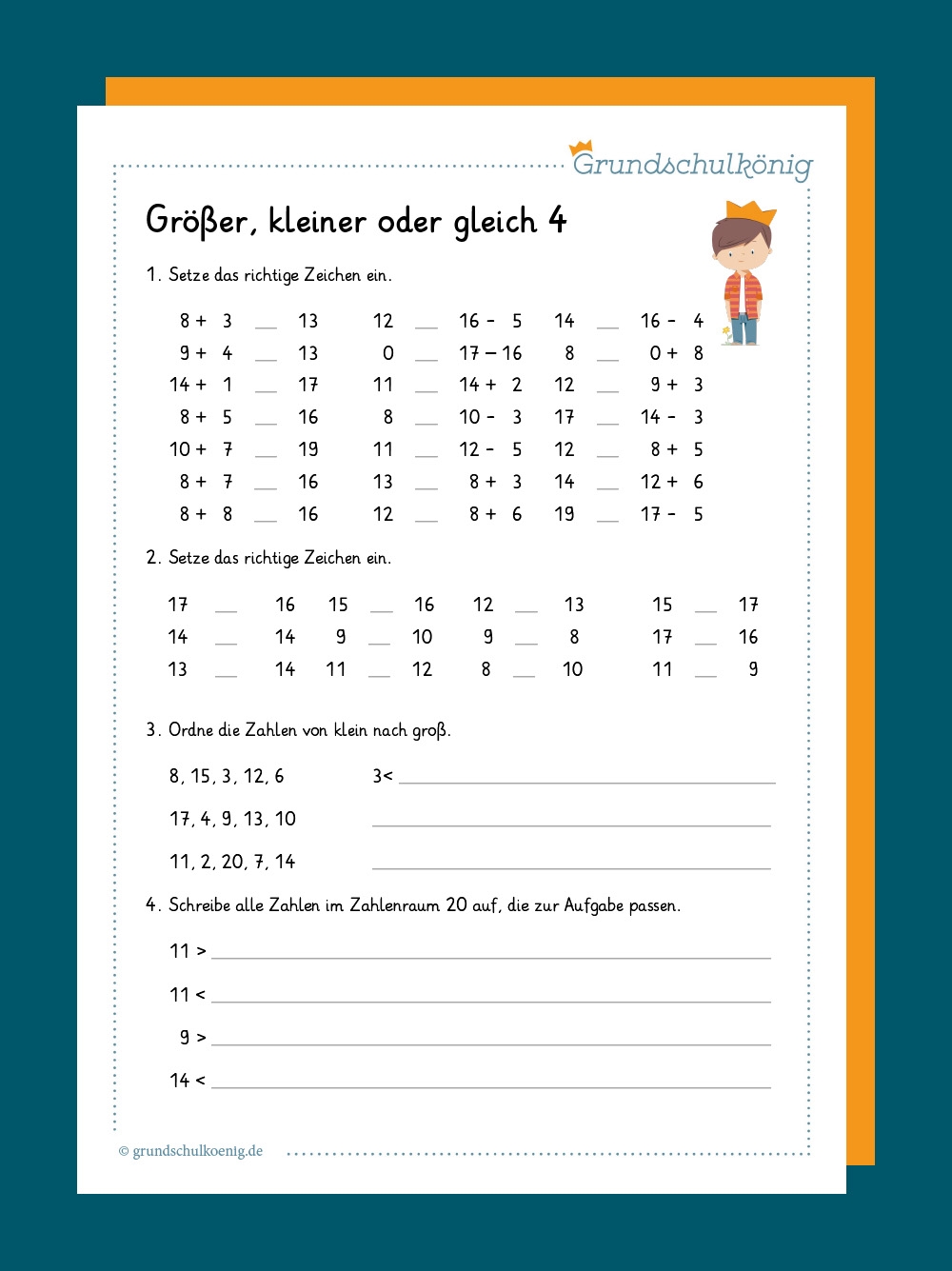 Arbeitsblätter AB 1. Klasse Mathe