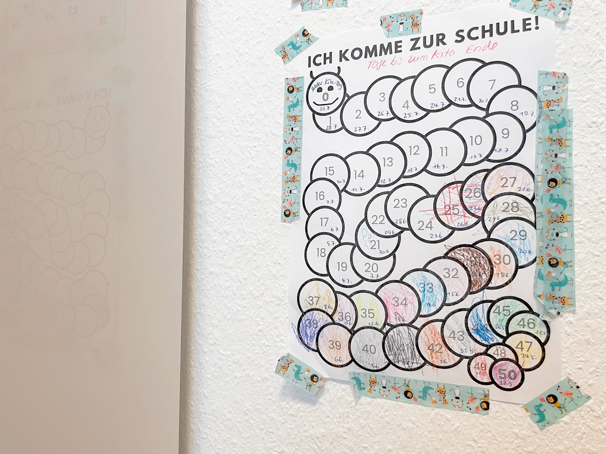 Gratis Countdown Kalender Zum Schulanfang Kita Ende