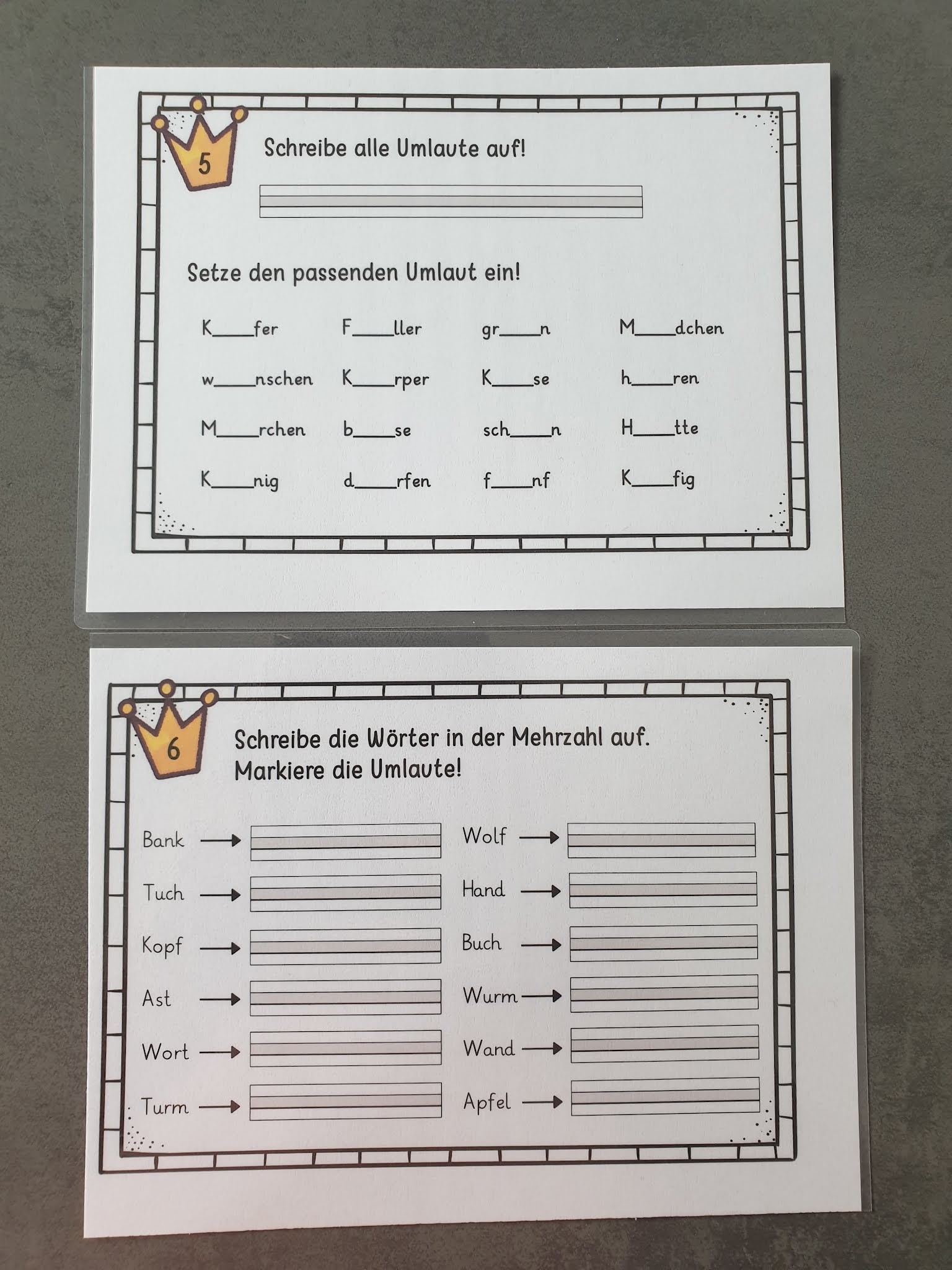 Grundschultante Kartei Vokale Umlaute Zwielaute Konsonanten