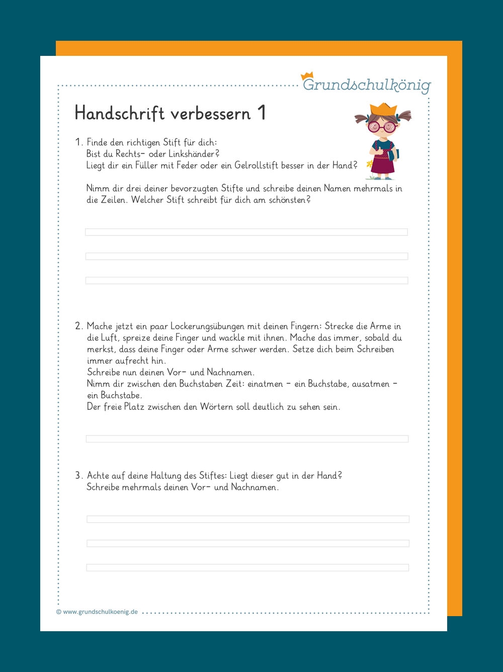Arbeitsblätter Zum Schreiben Üben