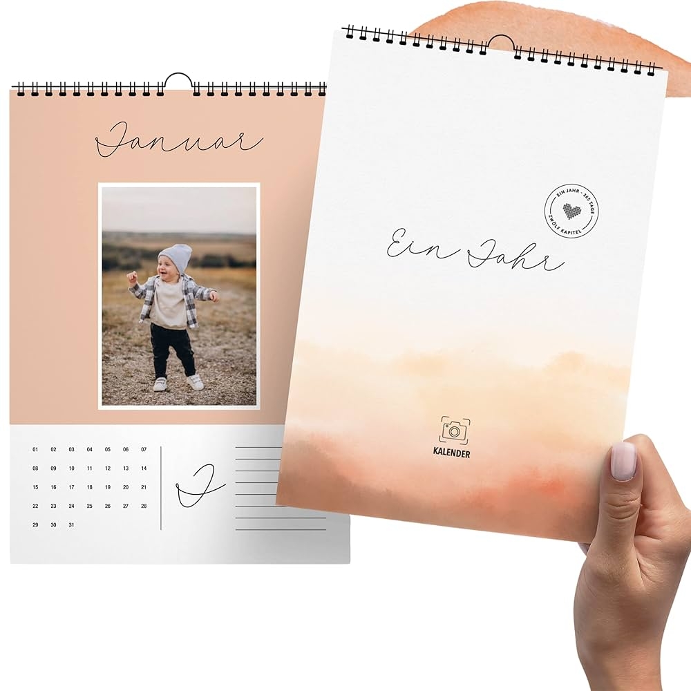 Heaven paper A4 Fotokalender Immerw hrend Jahresunabh ngig Ohne Jahr Zum Selbstgestalten Wandkalender Im Eleganten Design Modern Schick Ideal Zum Verschenken DESERT Amazon de B robedarf Schreibwaren