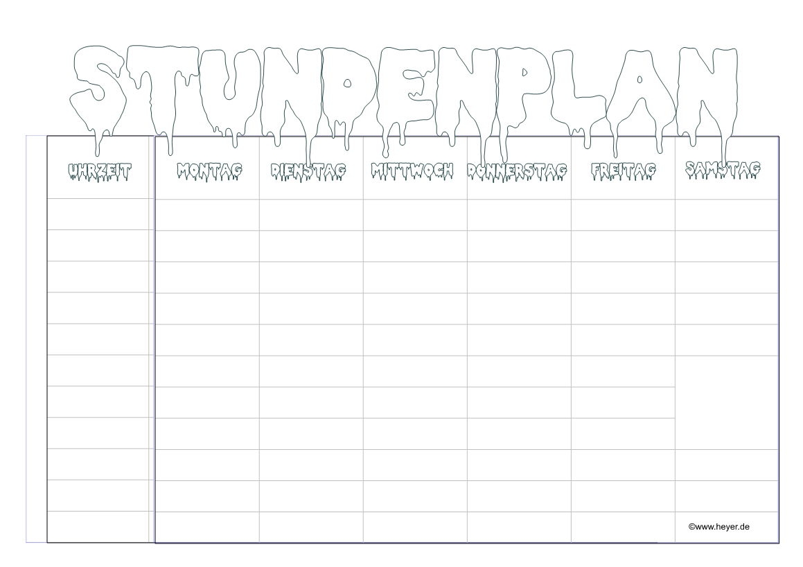Dauerkalender Monate Tabelle Zum Ausdrucken