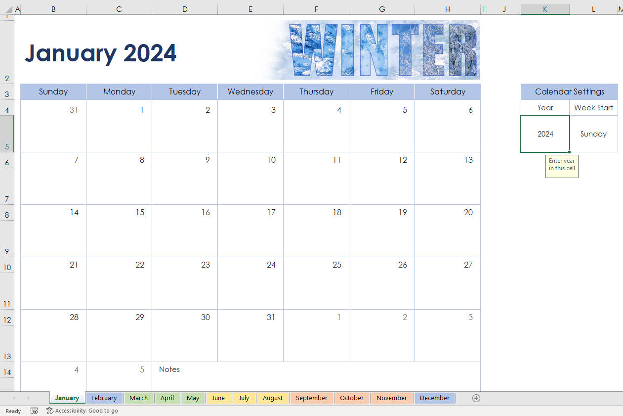 How To Create A Calendar In Excel 