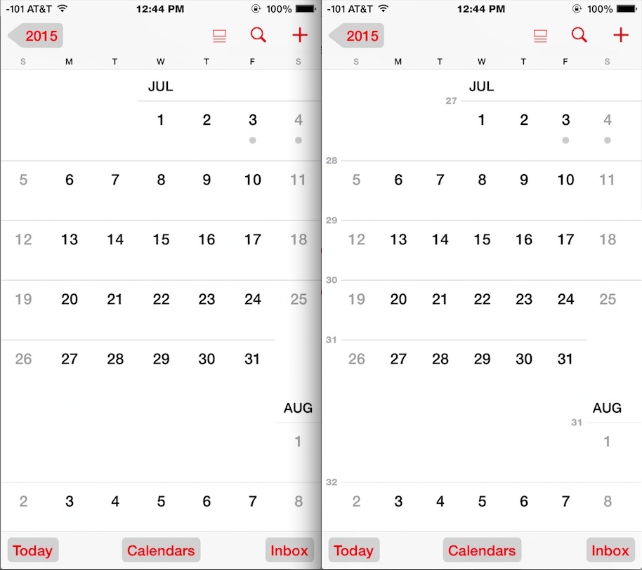 How To Show Week Numbers In Calendar For IPhone IPad
