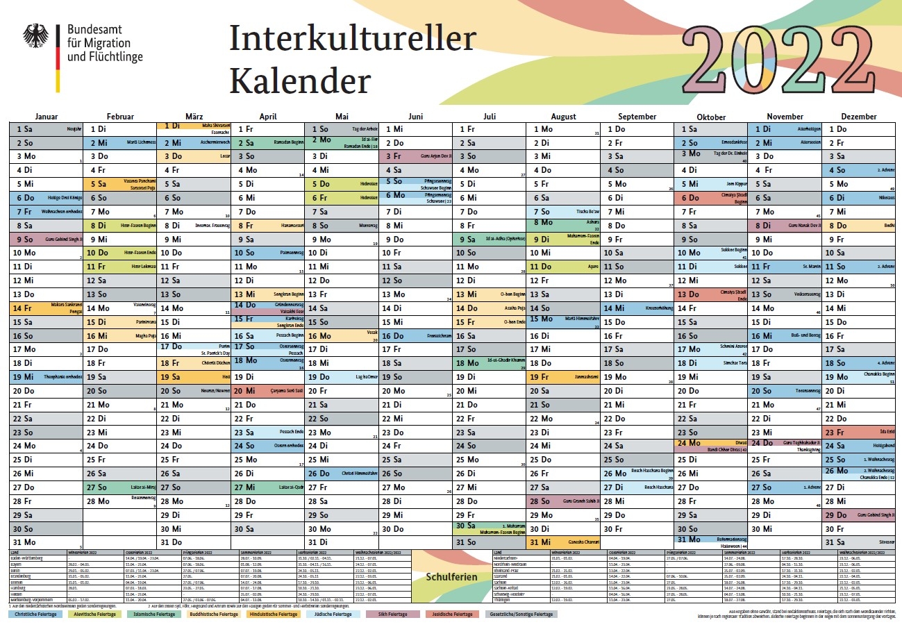 Kalender MIT Feiertagen