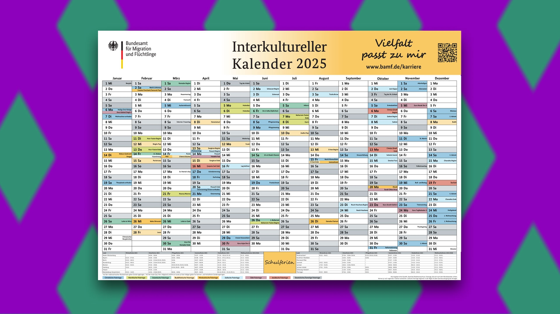 Interkultureller Kalender 2025 Alle Religi sen Feiertage Auf Einen Blick Weltkirche de
