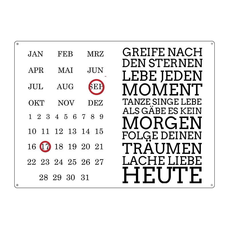 Kalender März Motive