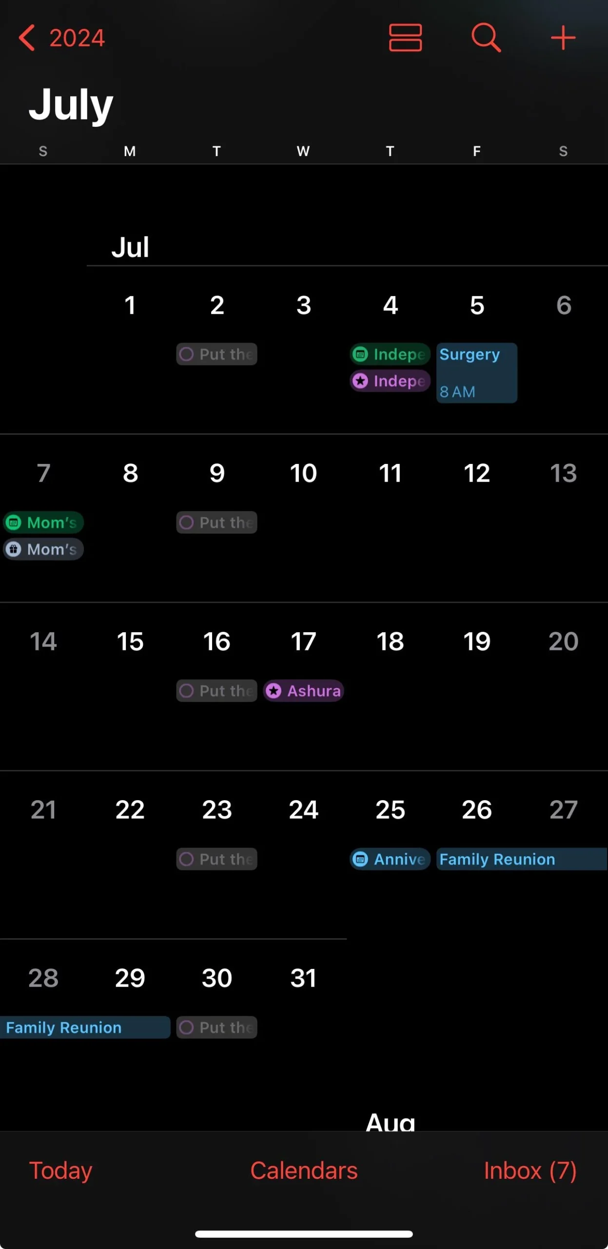 IOS 18 DB1 Calendar Has Detailed Monthly View R iOSBeta