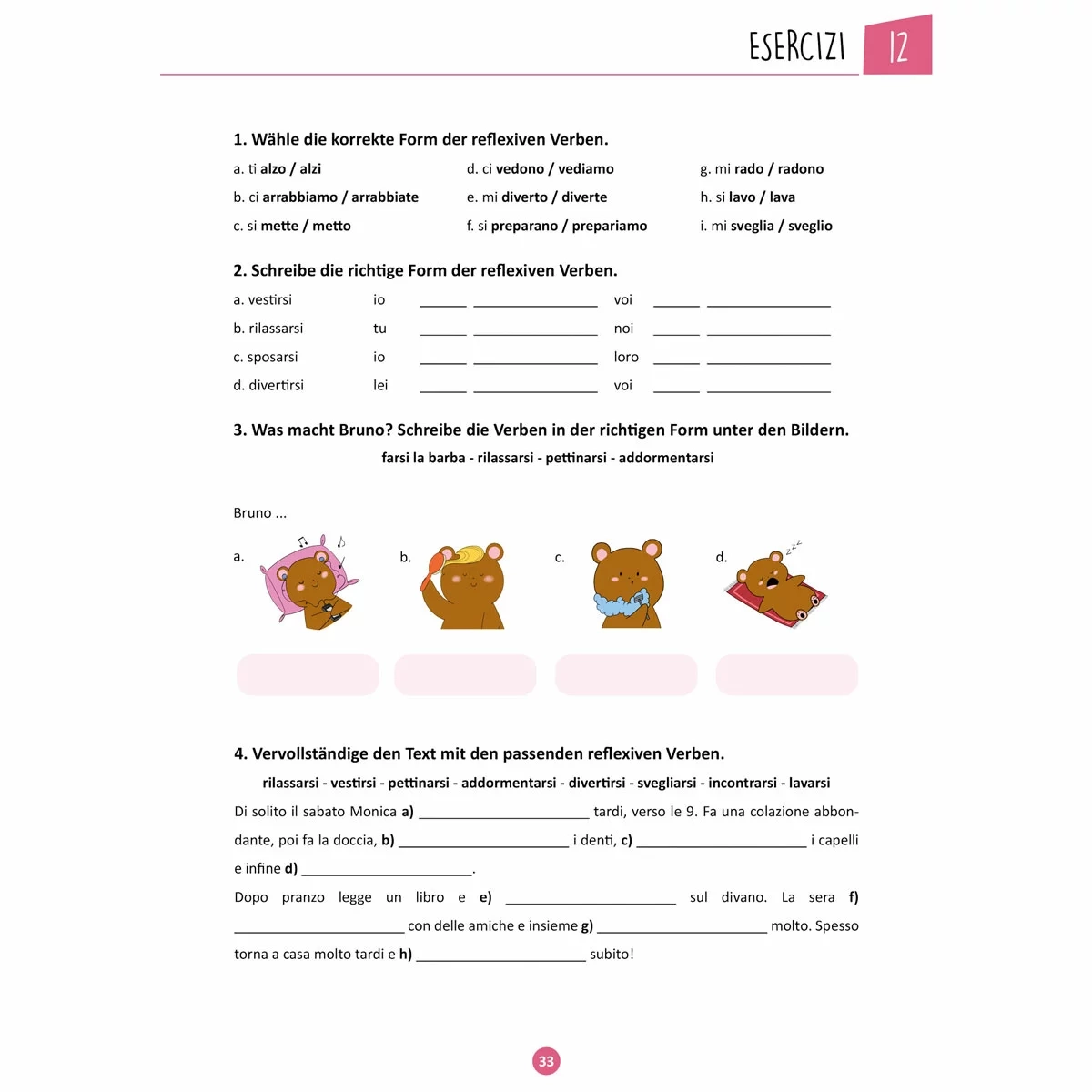 Italienische Grammatik F r Anf nger A1 Bello Books