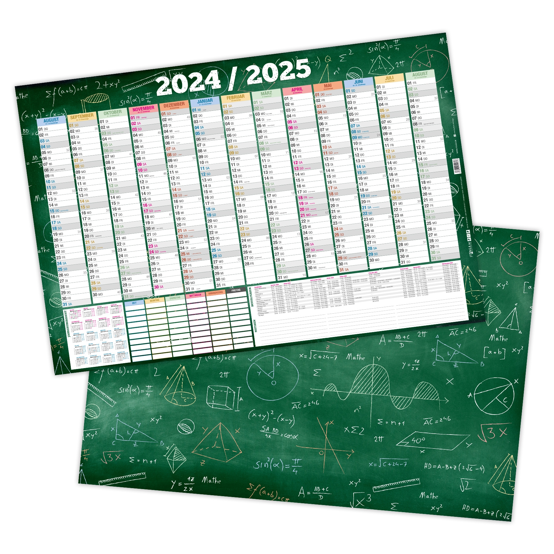 Schuljahr A4 Kalender