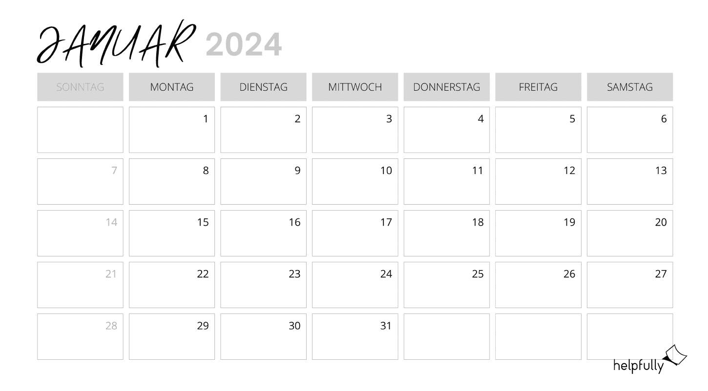 jahreskalender 2024 berblick monate 13 seitige vorlage