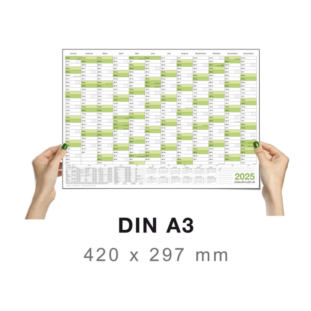 Jahreskalender Wand Din A2 Wandkalender F r 2026 14 Monate Jahreskalender Monats bersicht Wandkalender 2026 Gro 