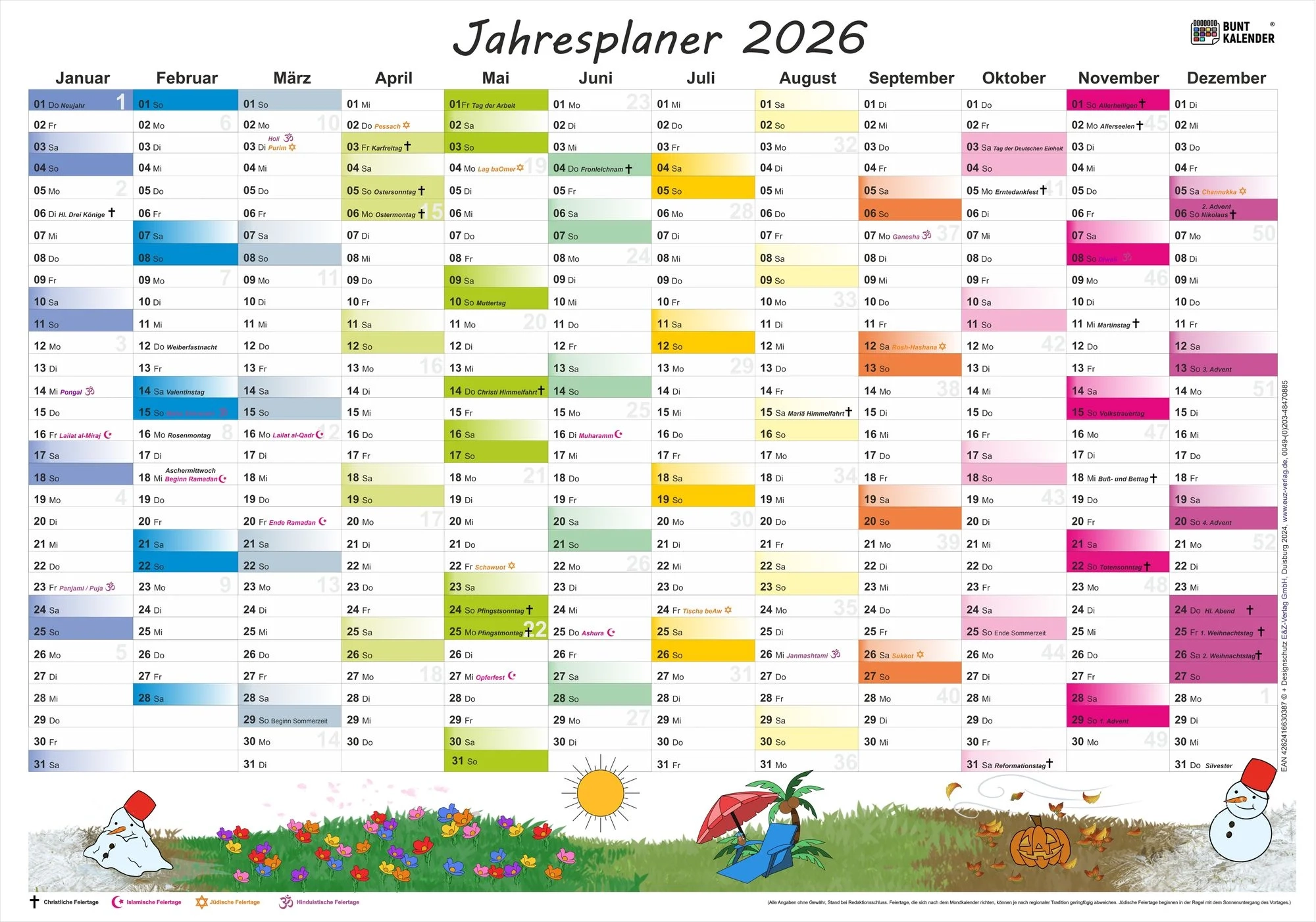 Jahresplaner 2026 Schulb cher Schulbuch Thalia