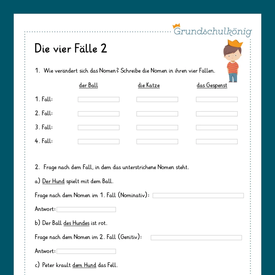 K nigspaket Die Vier F lle Deutsch 4 Klasse Inklusive Test 