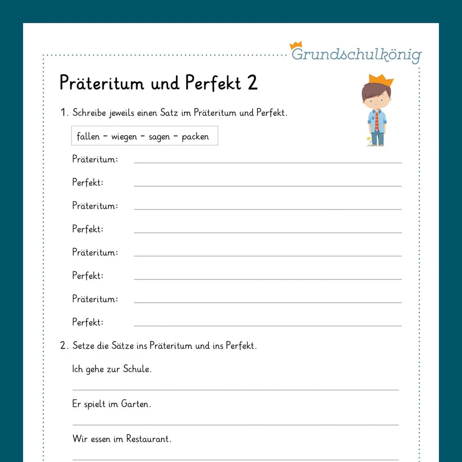 Arbeitsblätter 4. Klasse