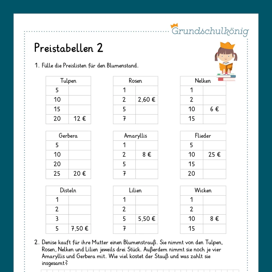 Rechenaufgaben 4. Klasse Kostenlos Ausdrucken