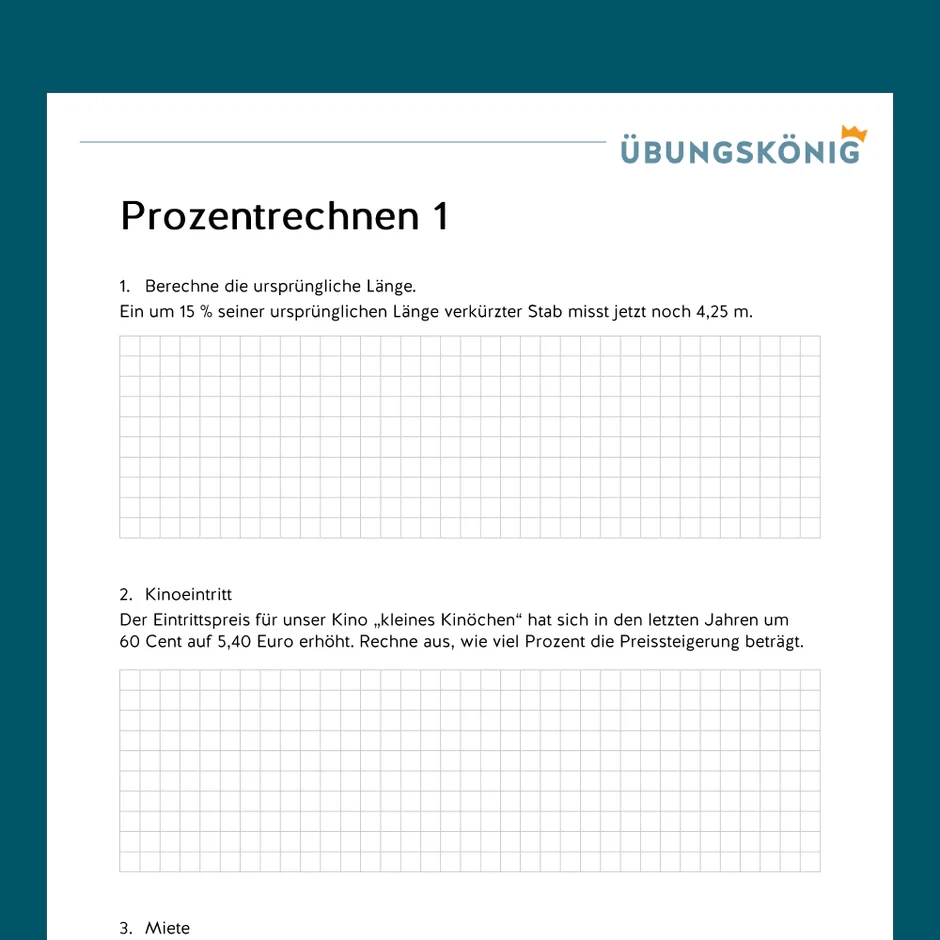 Arbeitsblätter Klasse 7