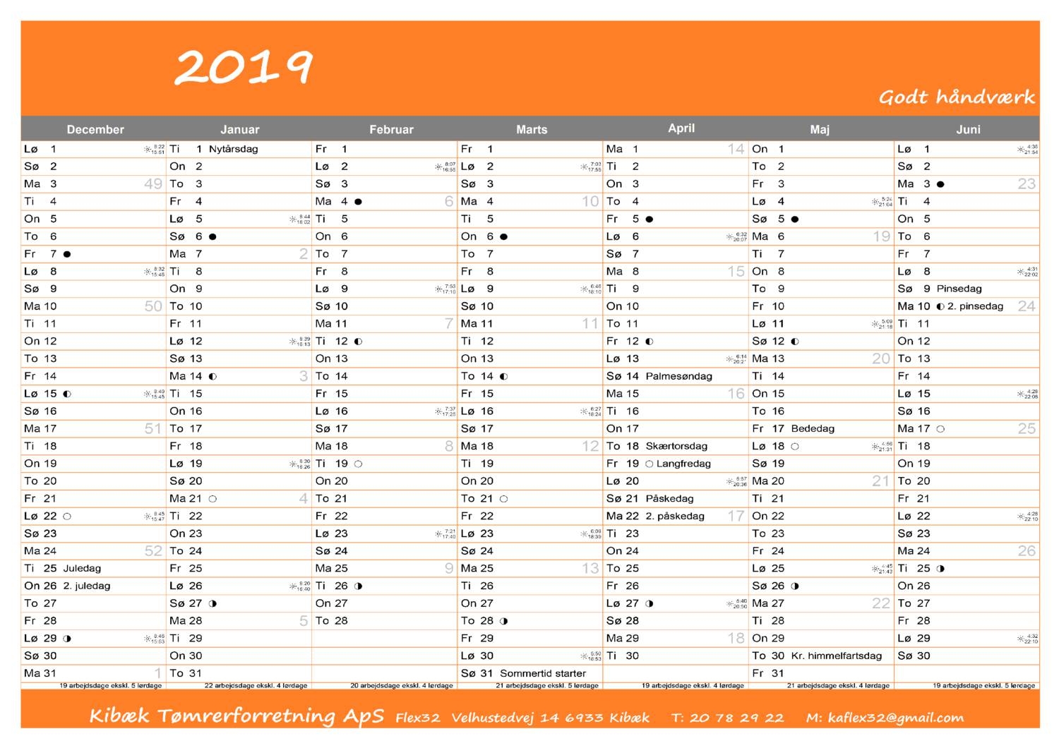 Kalender 2019 PDF