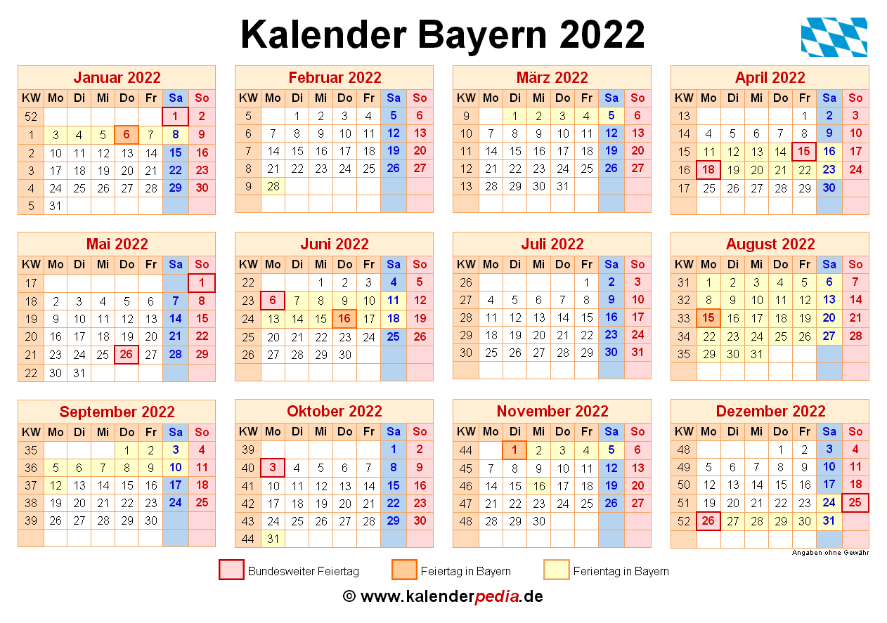 Feiertag Kalender Bayern