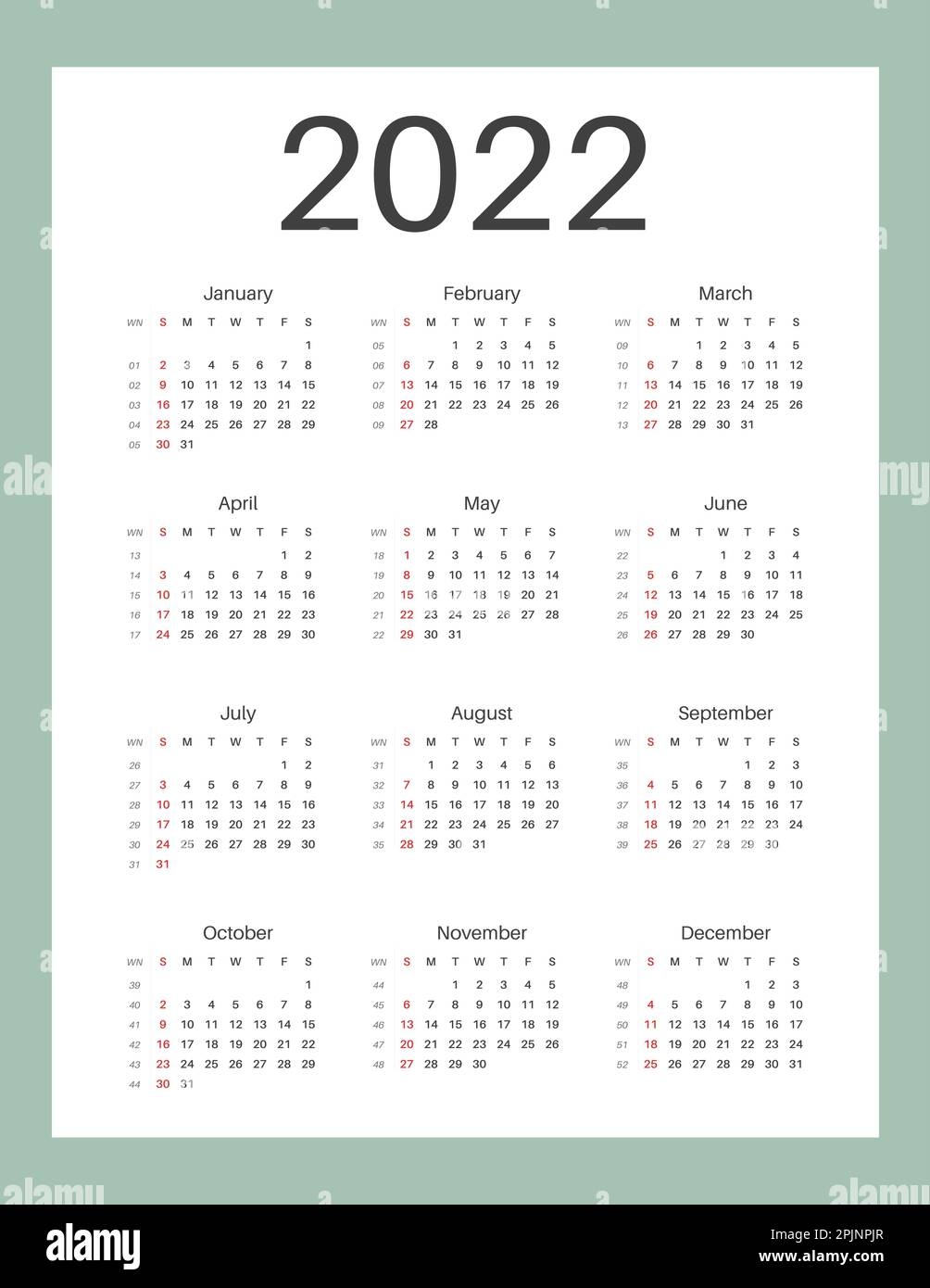 Kalender MIT Wochennummer