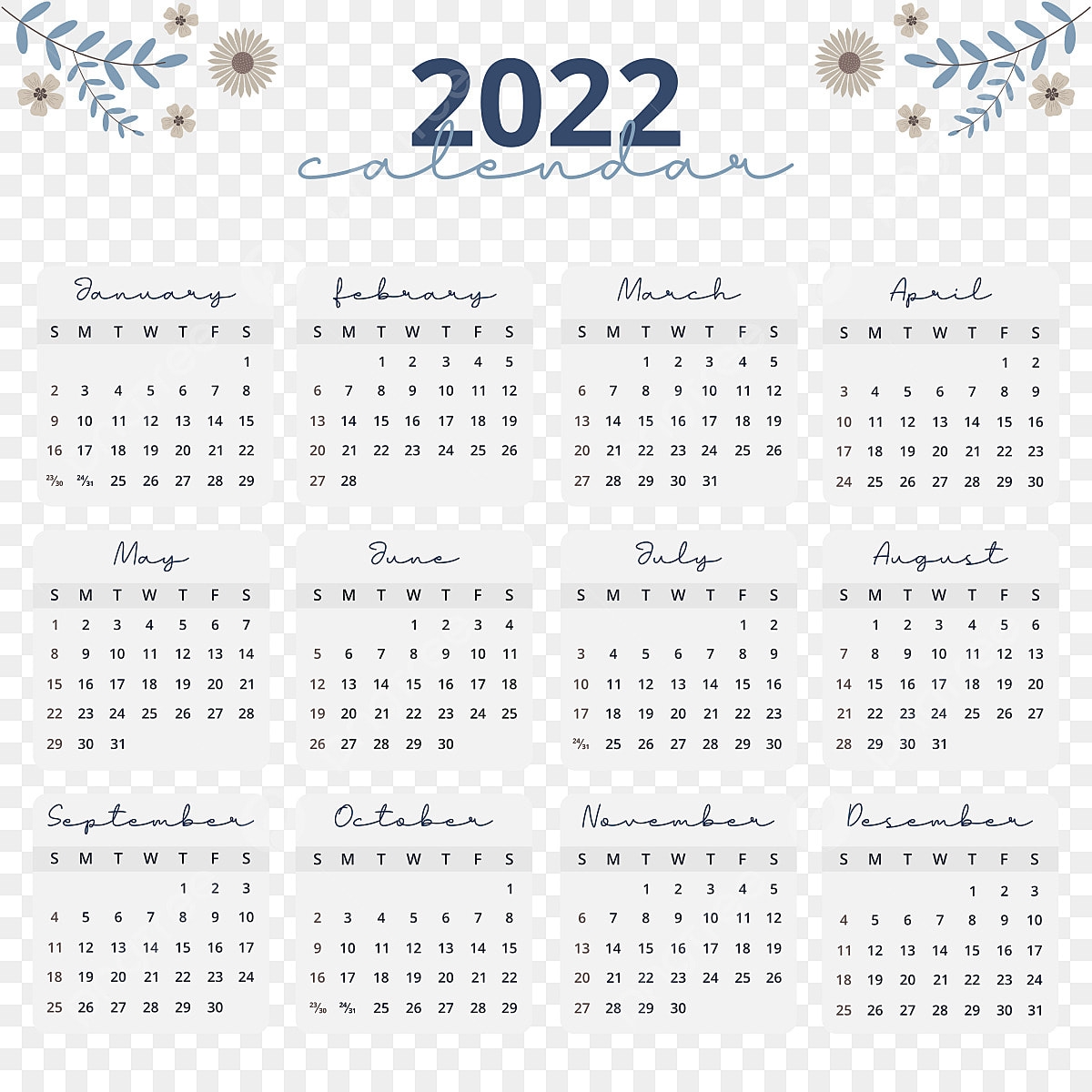 Jahreskalender 2022 Zum Ausdrucken Kostenlos