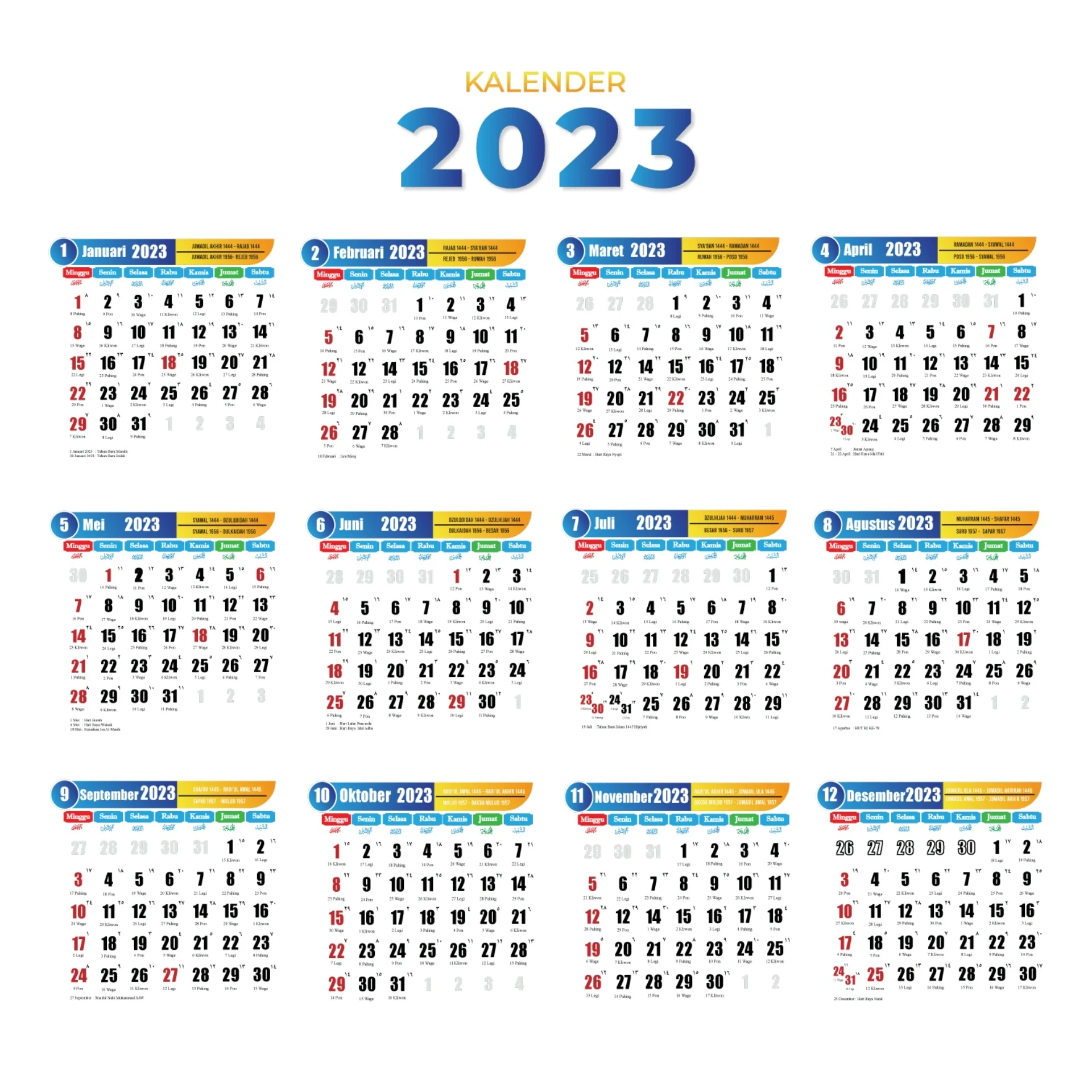 Kalender 2023 PDF