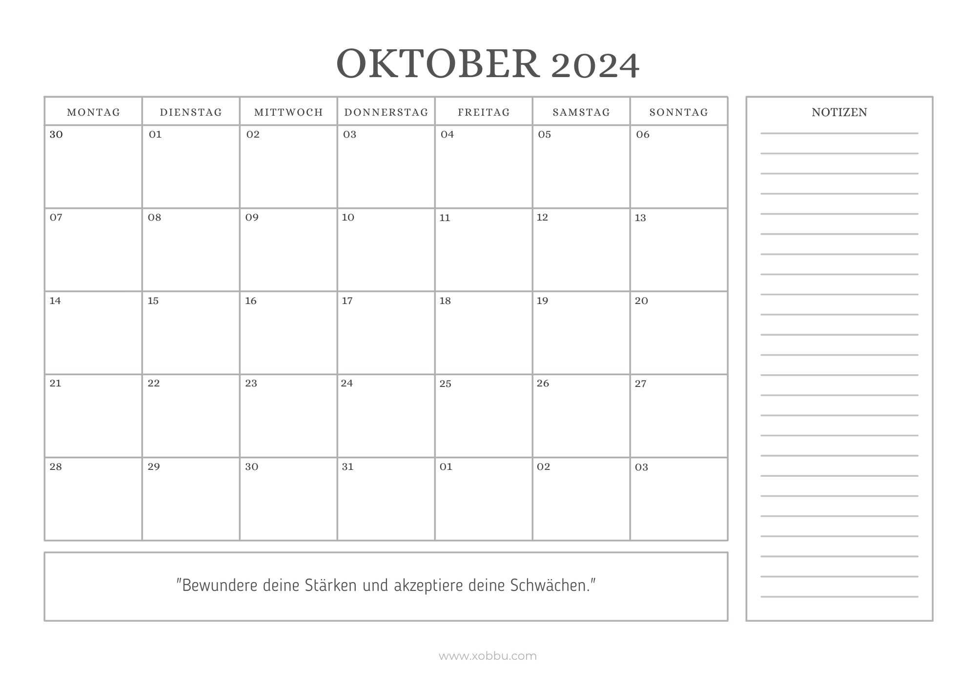 Kalender 2024 Monatskalender Kostenlos Zum Ausdrucken Xobbu