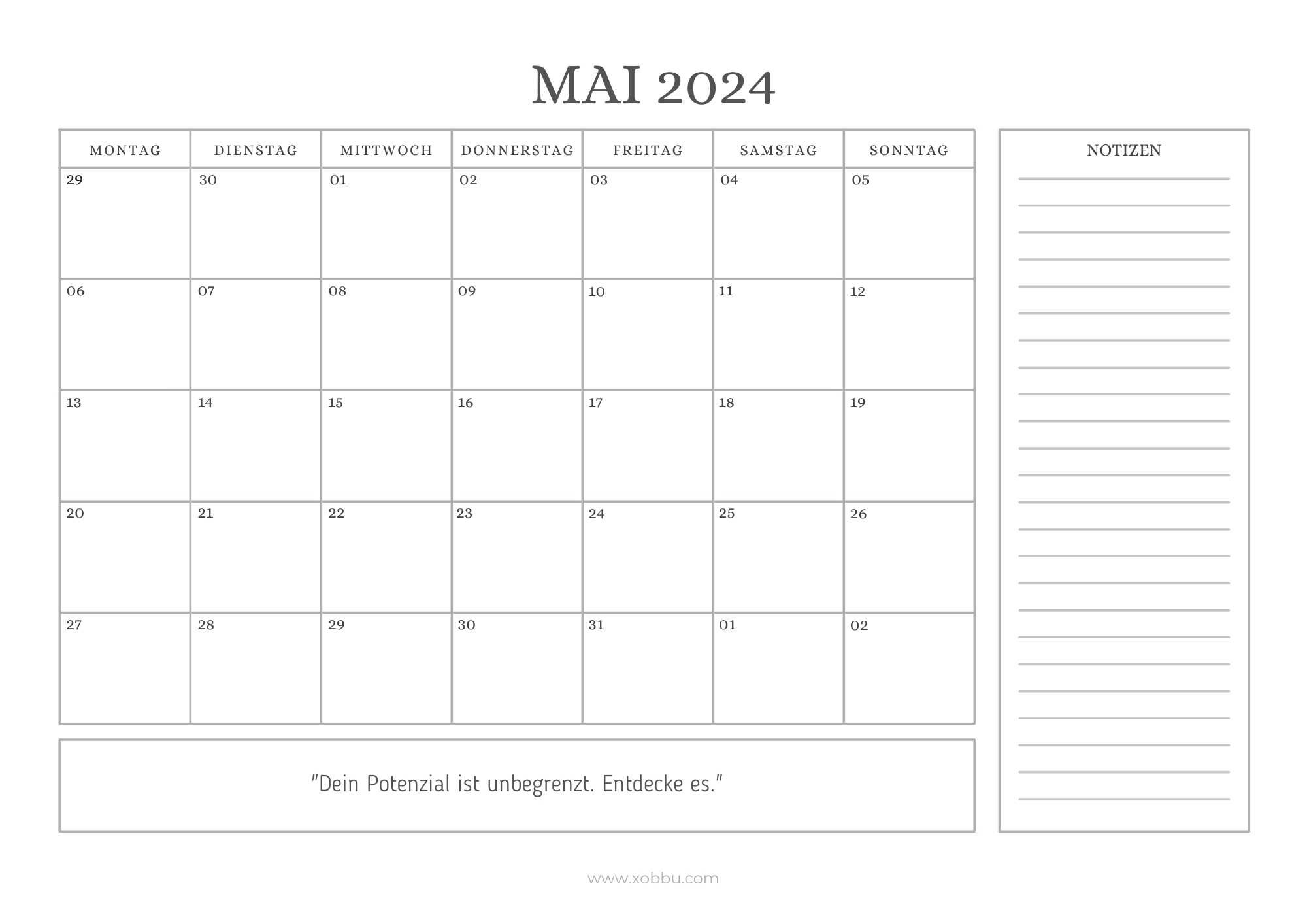 Kalender 2024 Monatskalender Kostenlos Zum Ausdrucken Xobbu Kalender 2024 Monatskalender Kostenlos Zum Ausdrucken Xobbu